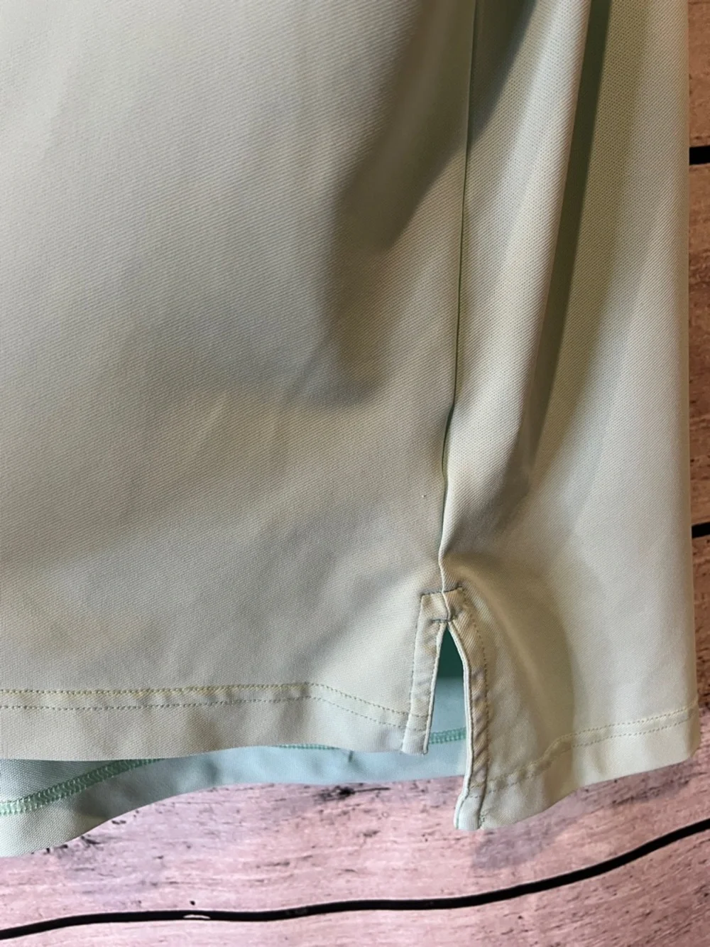 Peter Millar Summer Comfort Light Teal Blue Crown Logo Polo - Picture 4 of 7